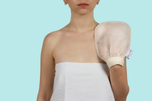 Load image into Gallery viewer, MATILDE Two Exfoliating Silk Gloves: Body + Face DOUBLE BUNDLE
